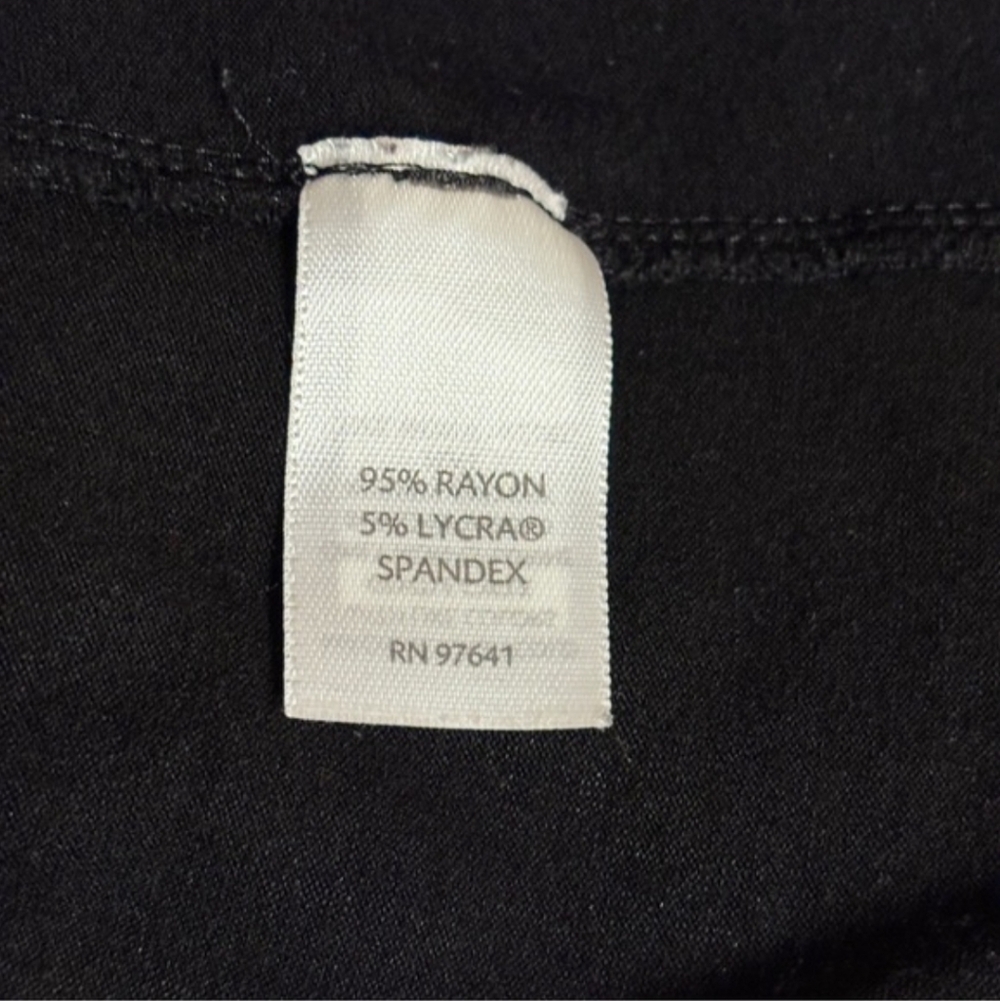 J. JILL STRETCH Black Scoop Neck 3/4 Sleeve Tunic Top - Picture 8 of 9